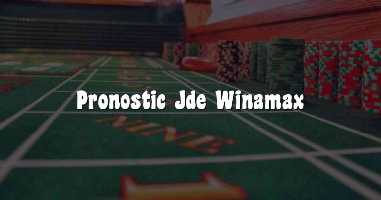 Pronostic Jde Winamax