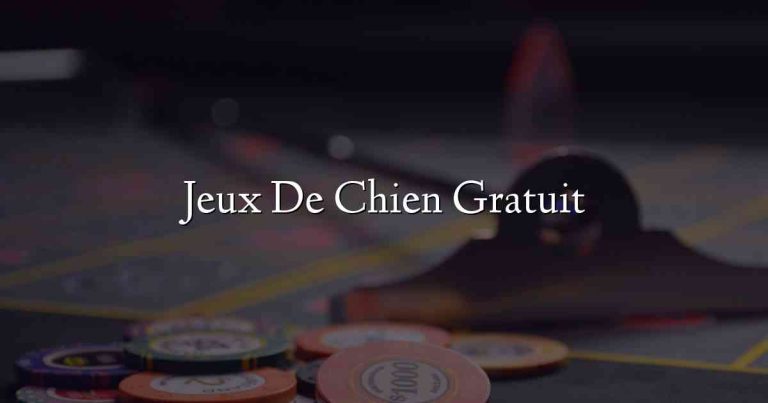 Jeux De Chien Gratuit