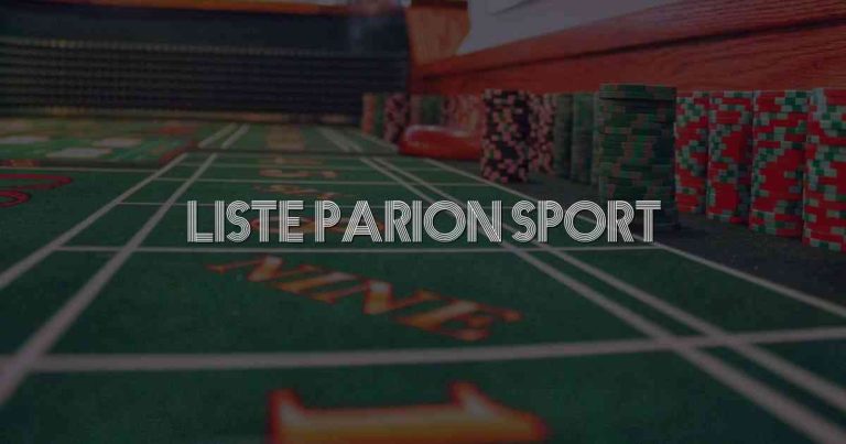 Liste Parion Sport