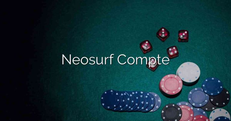 Neosurf Compte