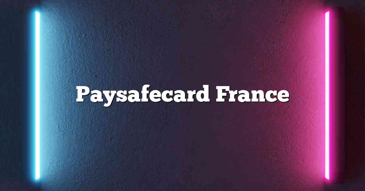 Paysafecard France