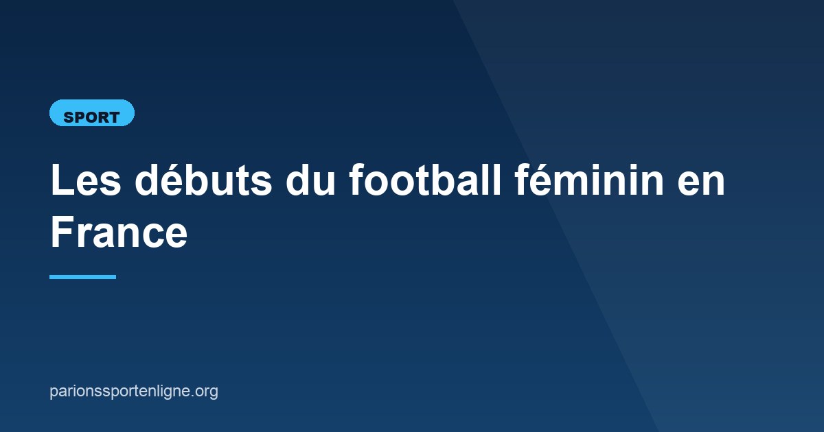 Illustration de l'article consacré à l'histoire du football féminin