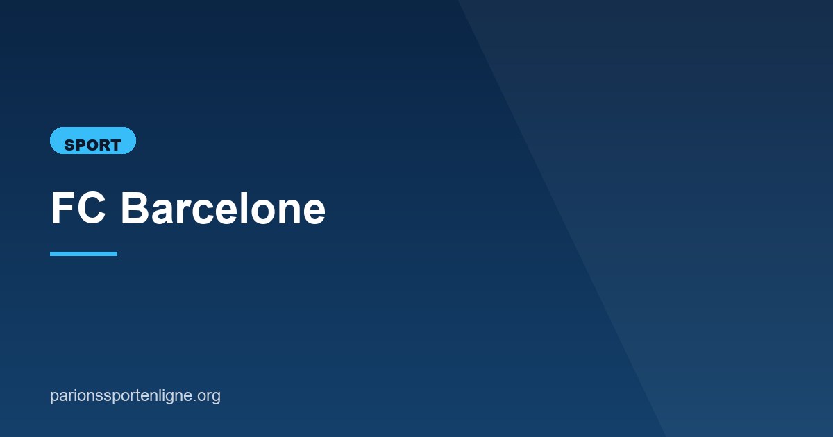 Illustration de l'article consacré au FC Barcelone